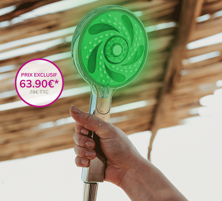 Le pommeau Aloé d'HYDRAO